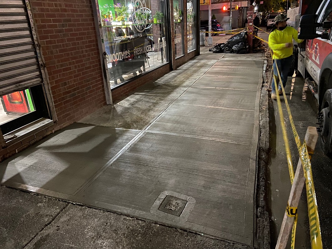 sidewalk repair contractors NYC